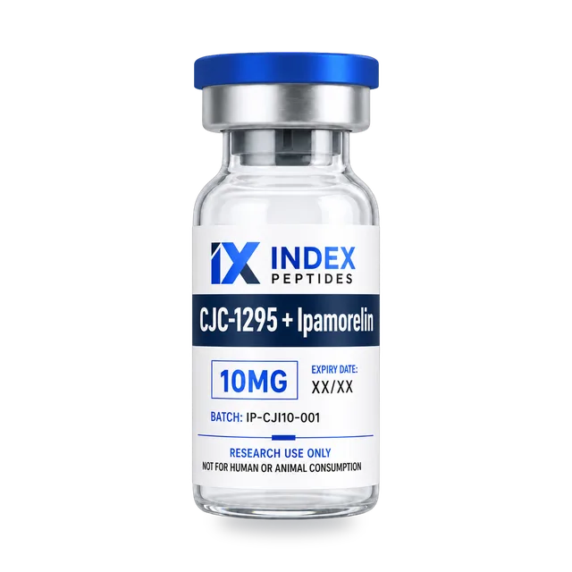 CJC-1295 + Ipamorelin 10mg per vial research peptide vial